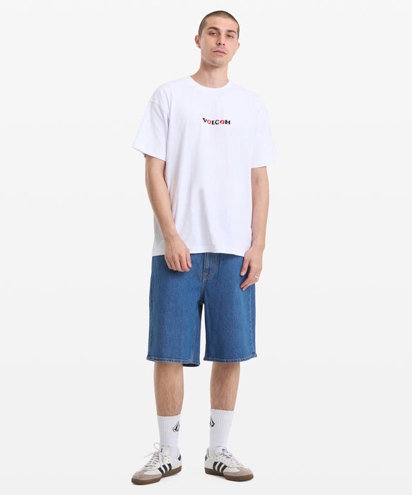 VOLCOM メンズ FA SETH CONBOY LSE S Tシャツ 【2026年春夏モデル】 WHT / XL