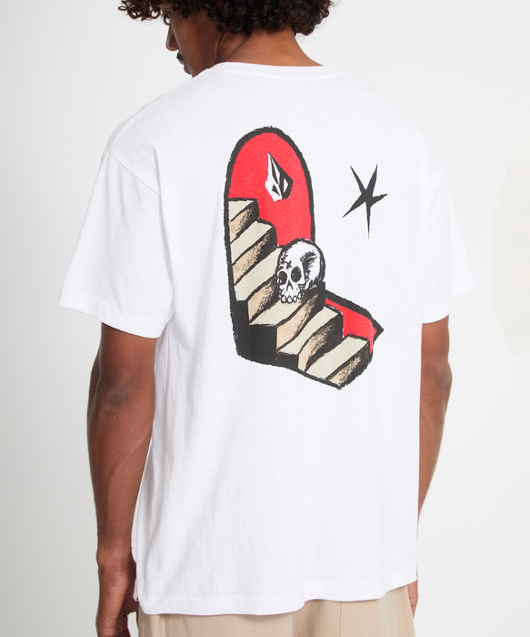 VOLCOM メンズ FA SETH CONBOY LSE S Tシャツ 【2026年春夏モデル】 WHT / XL