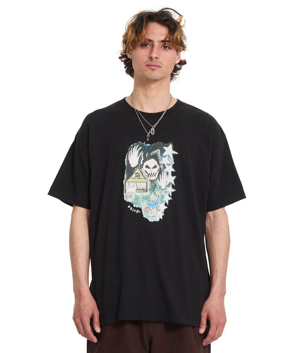 VOLCOM メンズ FA ISSAM AUPTEL LSE  Tシャツ 【2026年春夏モデル】 BLK / XL