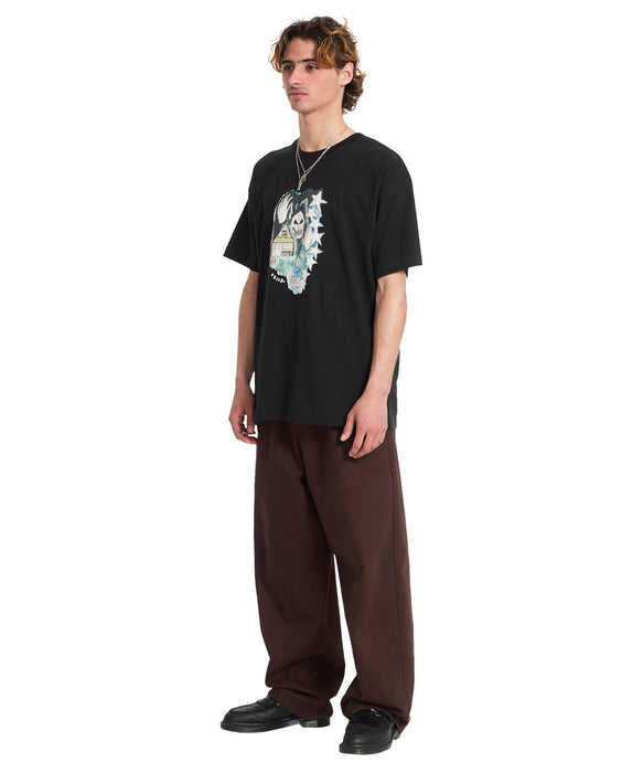VOLCOM メンズ FA ISSAM AUPTEL LSE  Tシャツ 【2026年春夏モデル】 BLK / XL