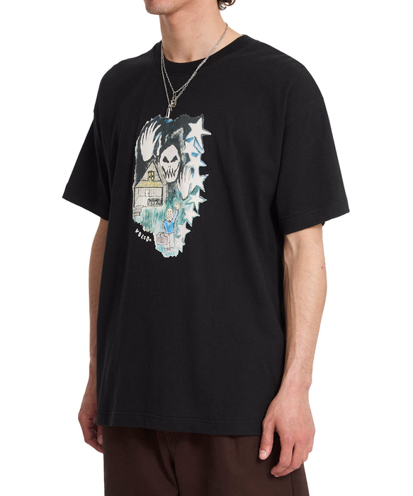 VOLCOM メンズ FA ISSAM AUPTEL LSE  Tシャツ 【2026年春夏モデル】 BLK / XL