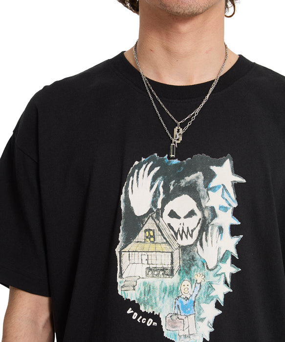 VOLCOM メンズ FA ISSAM AUPTEL LSE  Tシャツ 【2026年春夏モデル】 BLK / XL