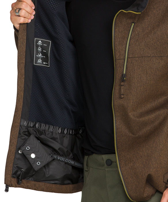 VOLCOM メンズ TOP STITCH JACKET スノージャケット 【26-27SNOWモデル】 B0D / XL