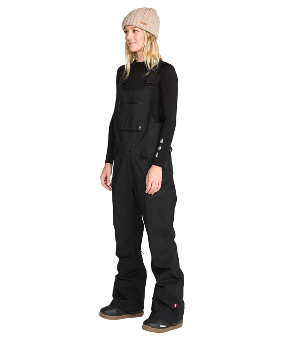 VOLCOM ウィメンズ ASH STRETCH GORE BIB スノーパンツ 【26-27SNOWモデル】 BLK / L