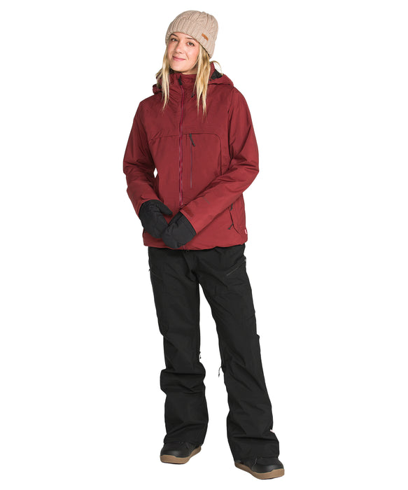VOLCOM ウィメンズ ASH STRETCH GORE BIB スノーパンツ 【26-27SNOWモデル】 BLK / L