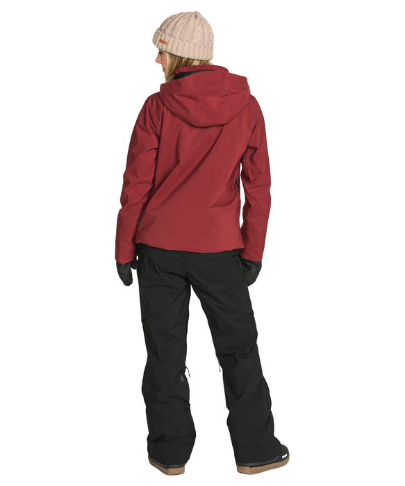VOLCOM ウィメンズ ASH STRETCH GORE BIB スノーパンツ 【26-27SNOWモデル】 BLK / L