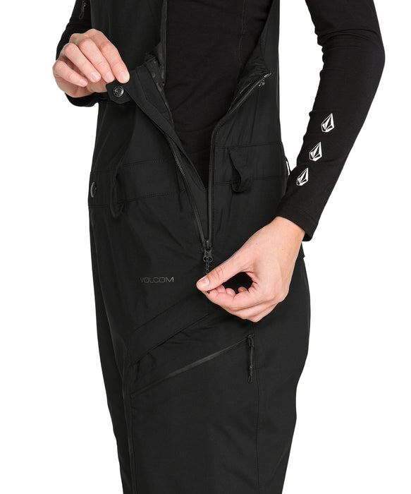 VOLCOM ウィメンズ ASH STRETCH GORE BIB スノーパンツ 【26-27SNOWモデル】 BLK / L