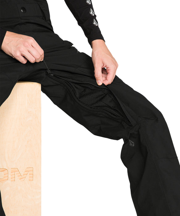 VOLCOM ウィメンズ ASH STRETCH GORE BIB スノーパンツ 【26-27SNOWモデル】 BLK / L