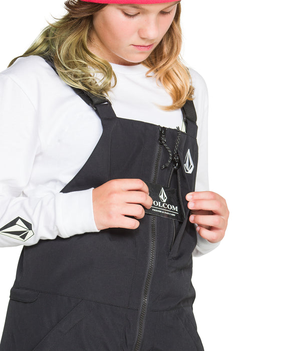 VOLCOM キッズ BARKLEY INS BIB OVERALL スノーパンツ 【26-27SNOWモデル】 BLK / L
