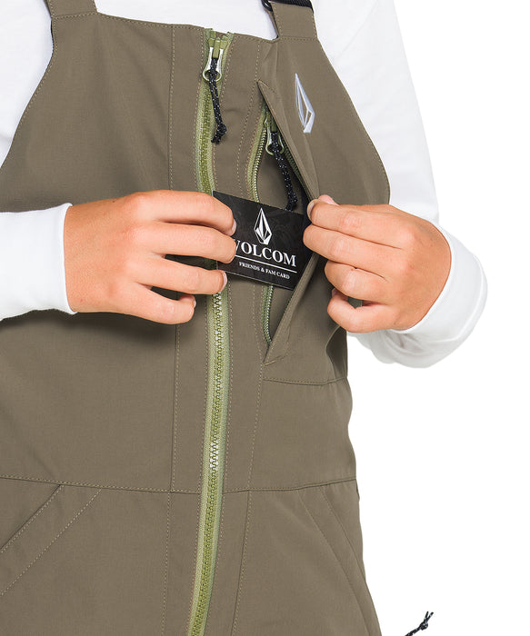 VOLCOM キッズ BARKLEY INS BIB OVERALL スノーパンツ 【26-27SNOWモデル】 BLK / L