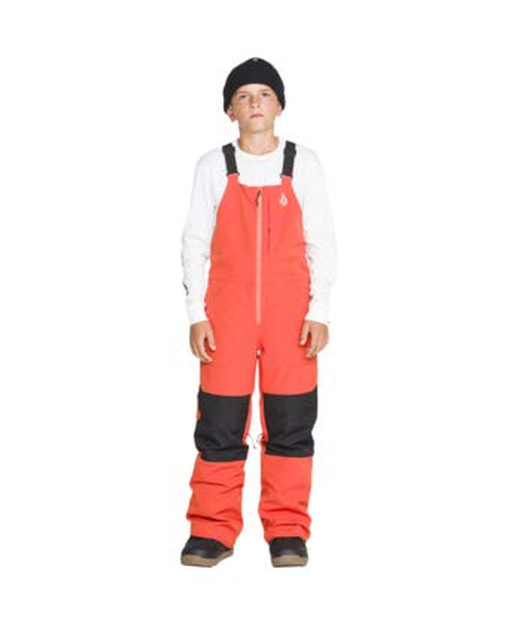 VOLCOM キッズ BARKLEY INS BIB OVERALL スノーパンツ 【26-27SNOWモデル】 ORG / L