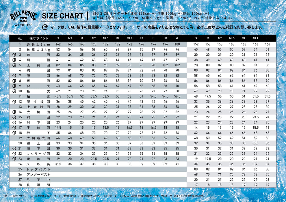 【OUTLET】BILLABONG レディース 1x0.5SALTY DAYZ LS SPRING POLYLIGHT ロングスプリング 【2025年春夏モデル】