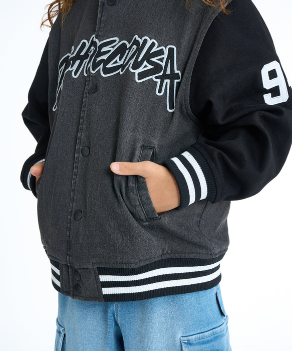 DC SHOES キッズ 26 KD VARSITY JACKET バーシティジャケット アウター