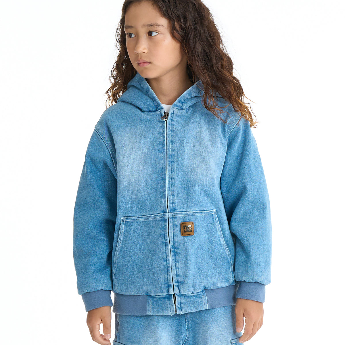 DC SHOES キッズ 26 KD HOOD JACKET ストレッチデニム フーディ