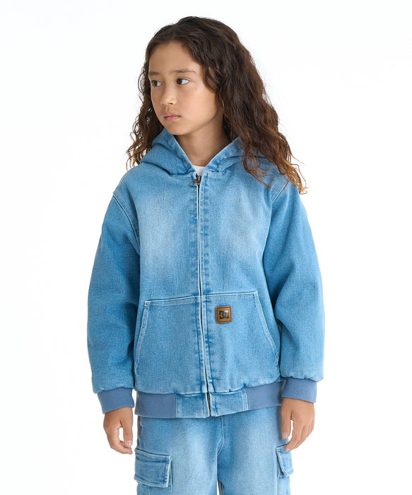 DC SHOES キッズ 26 KD HOOD JACKET ストレッチデニム フーディ