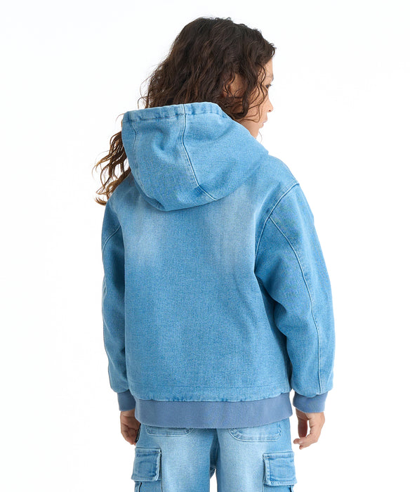 デニムフーディージャケット adidas Originals アディダス ジャケット メンズ インディゴ デニム