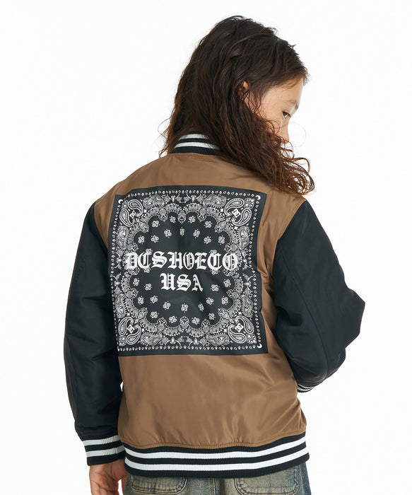 DC SHOES キッズ 26 KD VARSITY JACKET ジャケット 【2026年秋冬モデル】 BEB / 160