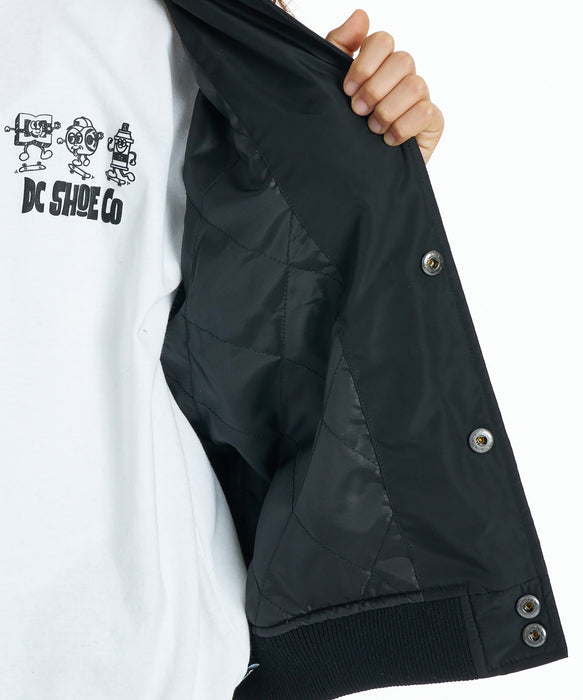 DC SHOES キッズ 26 KD VARSITY JACKET ジャケット 【2026年秋冬モデル】 BKB / 160