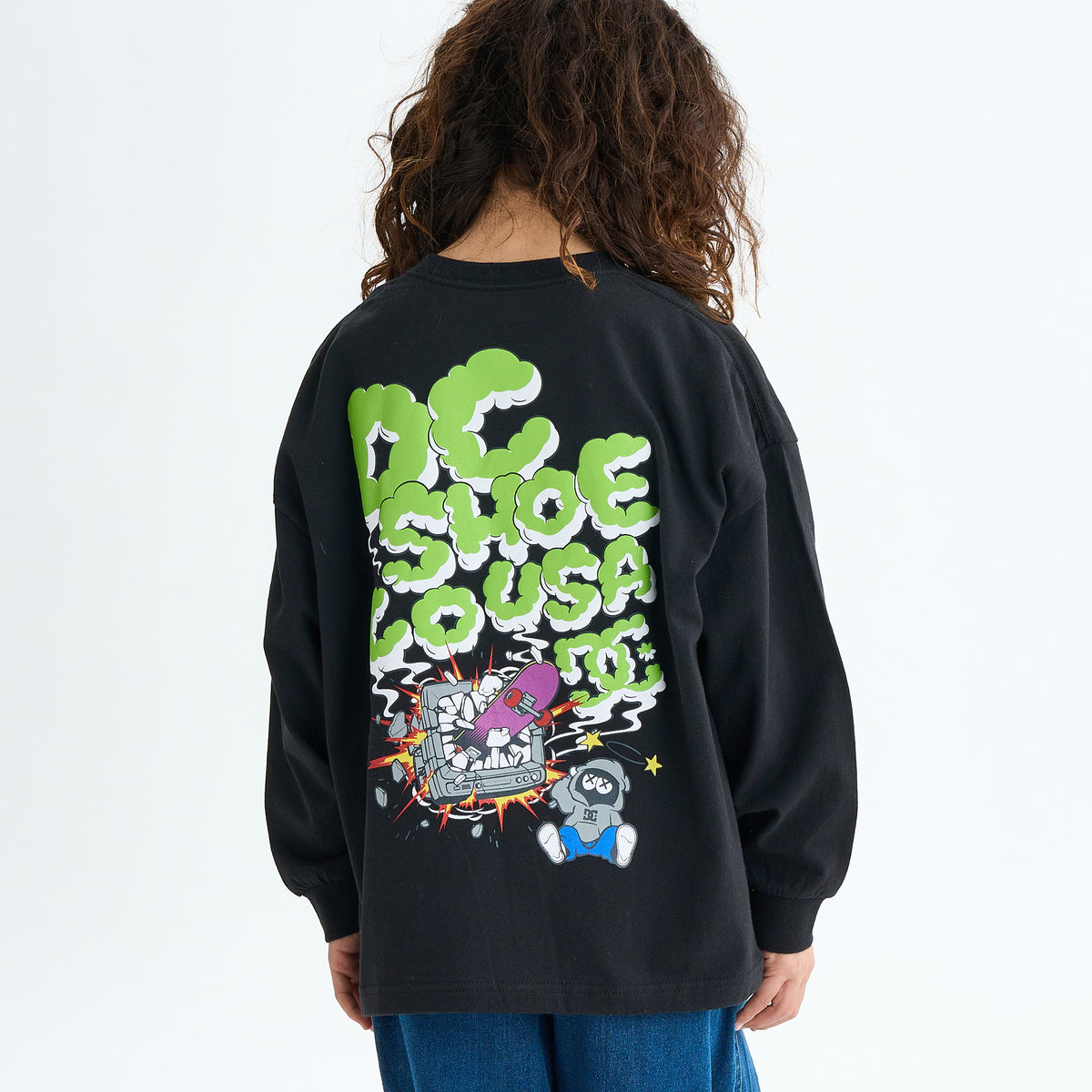 DC Shoes 25 KD CLASH DECK LS 長袖Tシャツ キッズ
