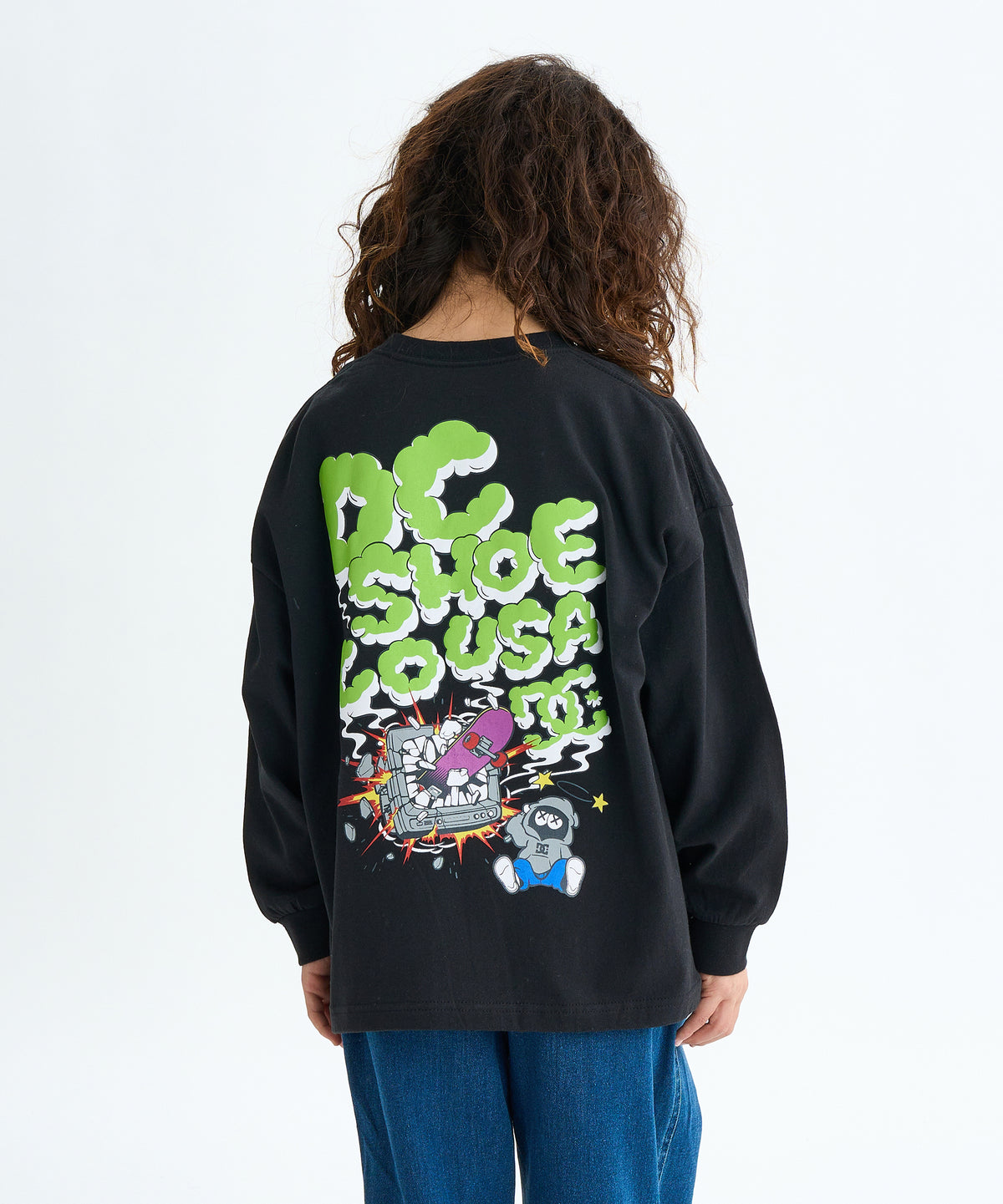 OUTLET FAMILY SALE】DC Shoes 25 KD CLASH DECK LS 長袖Tシャツ キッズ