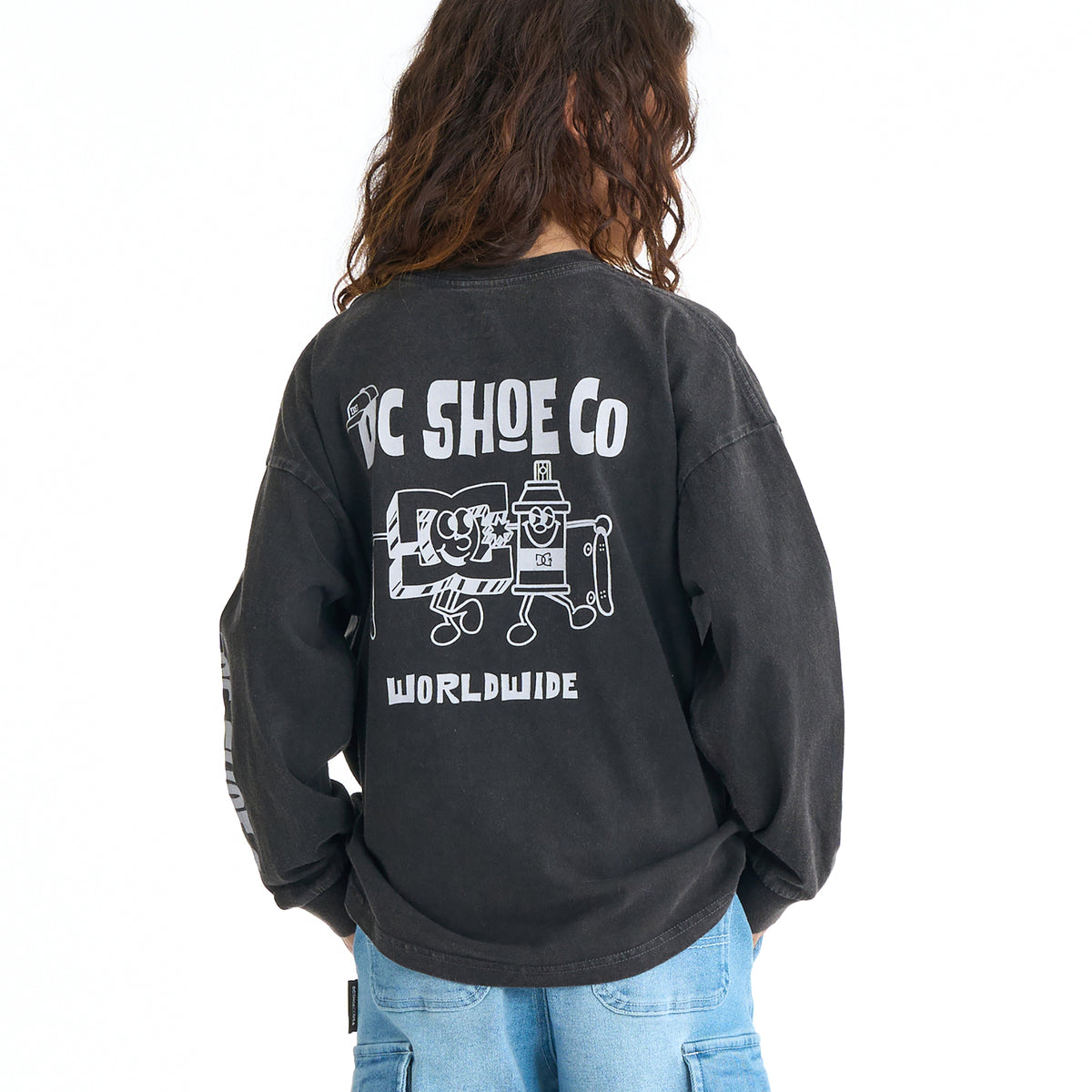 DC SHOES キッズ 26 KD PLAY BUDDY LS オーバーサイズ ロンT 長袖T