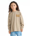 DC SHOES キッズ 26 KD SK CREW LS オーバーサイズ ロンT 長袖Tシャツ【2026年春夏モデル】 BEG / 160