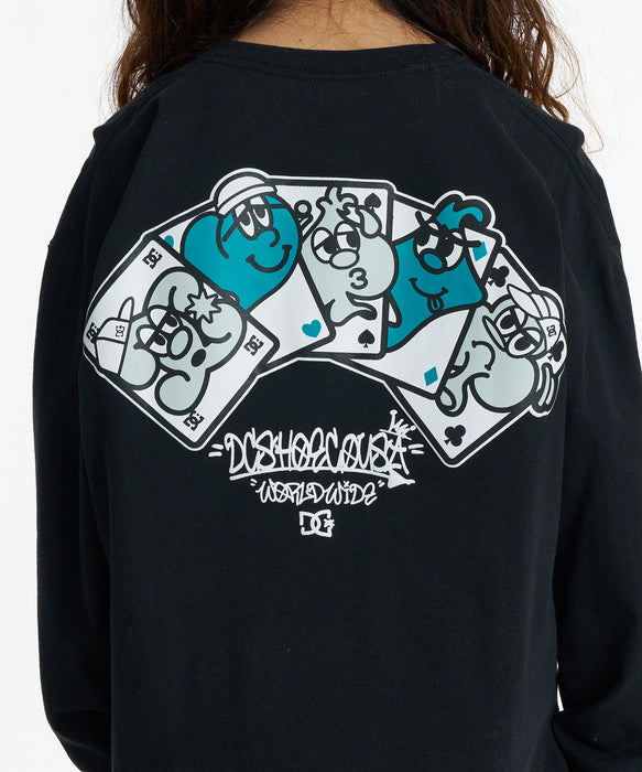 DC SHOES キッズ 26 KD CARDGAME LS ロンT 【2026年秋冬モデル】 BLK / 160