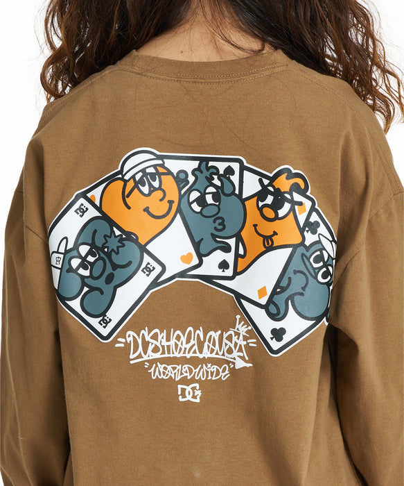 DC SHOES キッズ 26 KD CARDGAME LS ロンT 【2026年秋冬モデル】 BRN / 160