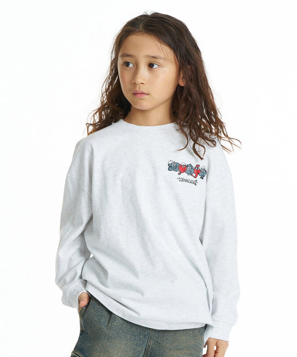 DC SHOES キッズ 26 KD CARDGAME LS ロンT 【2026年秋冬モデル】 GRY / 160