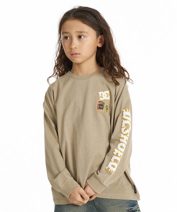 DC SHOES キッズ 26 KD ELECTRIC LS ロンT 【2026年秋冬モデル】 BEG / 160
