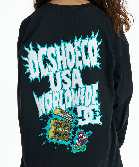 DC SHOES キッズ 26 KD ELECTRIC LS ロンT 【2026年秋冬モデル】 BLK / 160