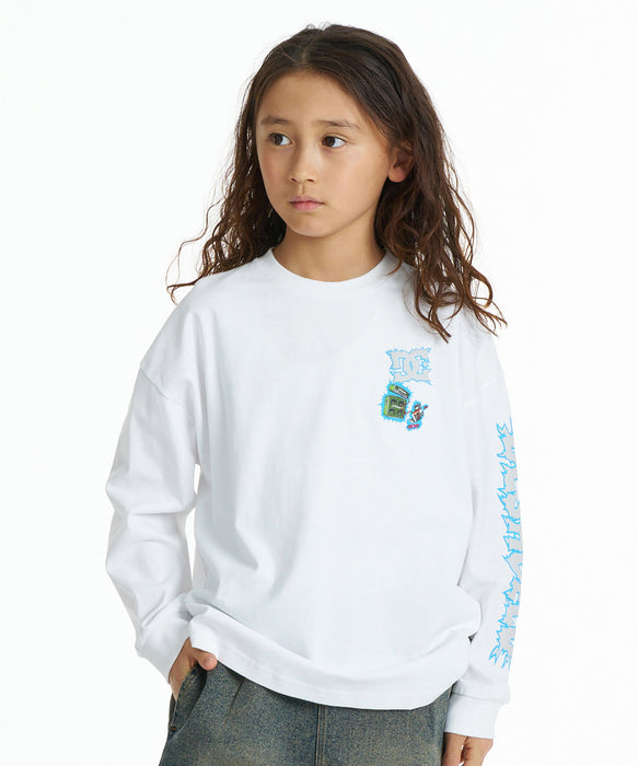 DC SHOES キッズ 26 KD ELECTRIC LS ロンT 【2026年秋冬モデル】 WHT / 160