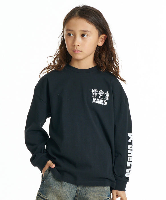 DC SHOES キッズ 26 KD MISCHIEF CREW LS ロンT 【2026年秋冬モデル】 BLK / 160
