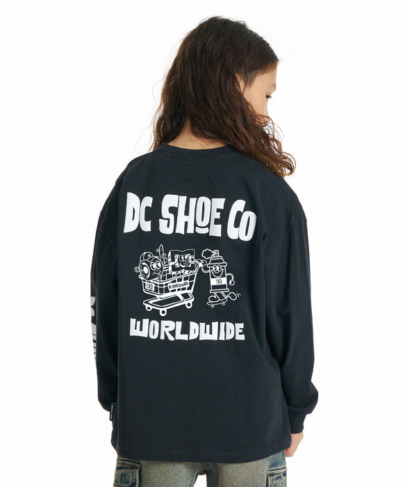 DC SHOES キッズ 26 KD MISCHIEF CREW LS ロンT 【2026年秋冬モデル】 BLK / 160