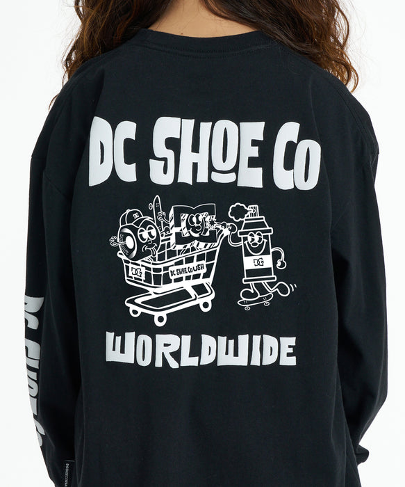 DC SHOES キッズ 26 KD MISCHIEF CREW LS ロンT 【2026年秋冬モデル】 BLK / 160