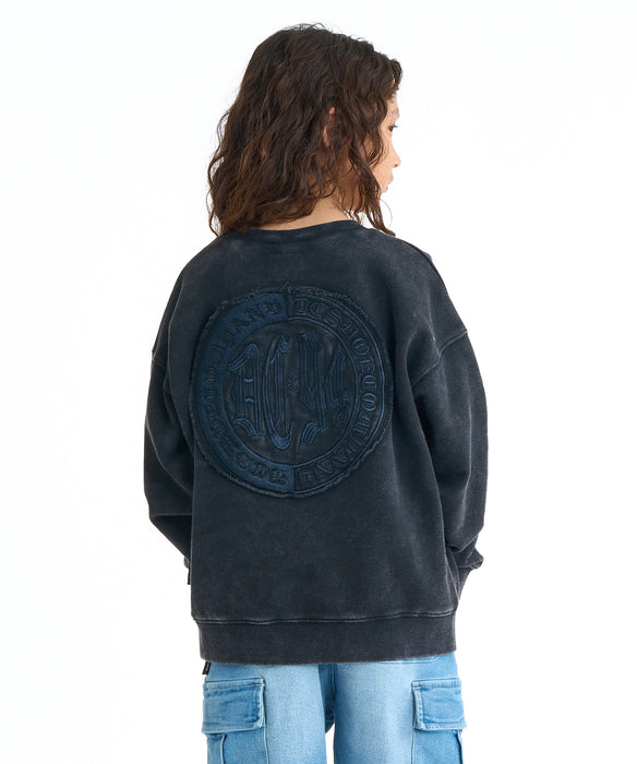 DC SHOES キッズ 26 KD HIDDEN CREWNEC プルオーバー トレーナー【2026年春夏モデル】 BKS / 160