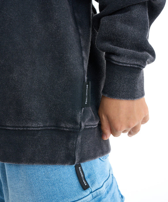 DC SHOES キッズ 26 KD HIDDEN CREWNEC プルオーバー トレーナー【2026年春夏モデル】 BKS / 160