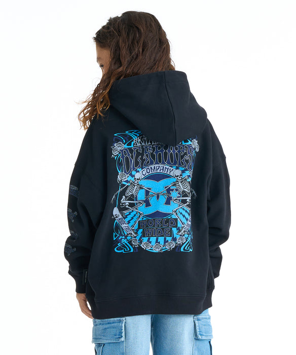 DC SHOES キッズ 26 KD DOUBLE SKULL P パーカー フーディ【2026年春夏