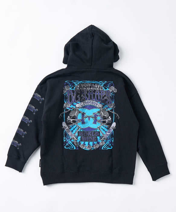 DC SHOES キッズ 26 KD DOUBLE SKULL PH パーカー フーディ【2026年春夏モデル】