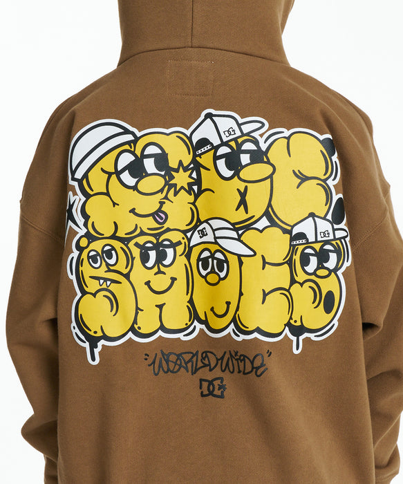 DC SHOES キッズ 26 KD SK TEAM PH パーカー 【2026年秋冬モデル】 BRN / 160