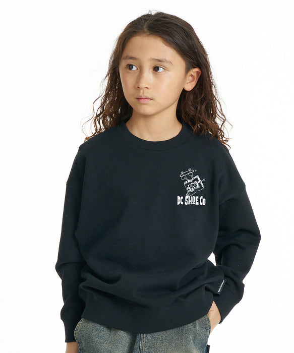DC SHOES キッズ 26 KD PLAY CREW トレーナー 【2026年秋冬モデル】 BLK / 160