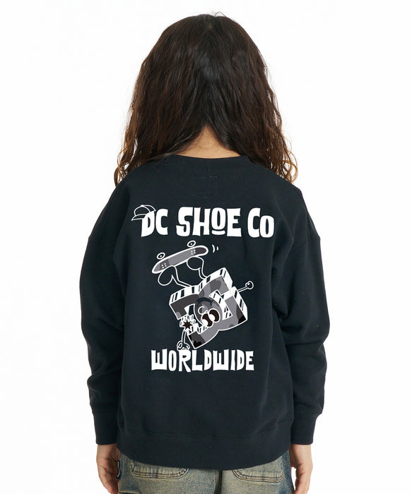 DC SHOES キッズ 26 KD PLAY CREW トレーナー 【2026年秋冬モデル】 BLK / 160