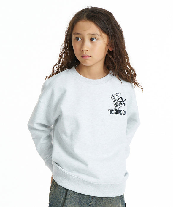 DC SHOES キッズ 26 KD PLAY CREW トレーナー 【2026年秋冬モデル】 GRY / 160