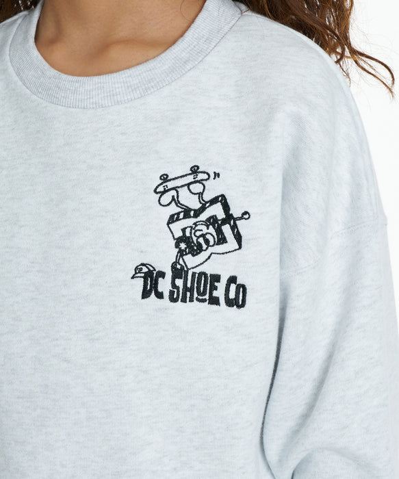 DC SHOES キッズ 26 KD PLAY CREW トレーナー 【2026年秋冬モデル】 GRY / 160