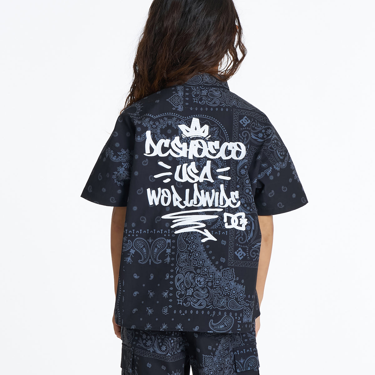 V12⛳半袖シャツ OUTLET】DC Shoes キッズ 26 KD WORKERS SS SHIRT 半袖シャツ《吸水速