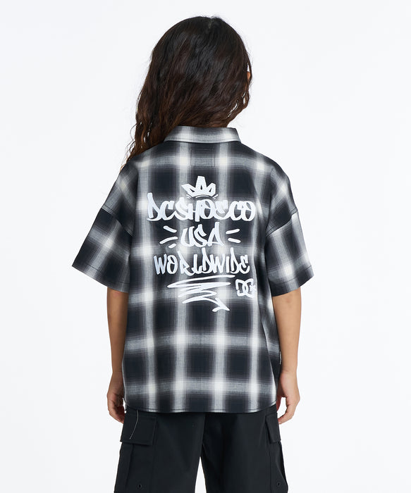 DC Shoes キッズ 26 KD WORKERS SS SHIRT 半袖シャツ 【2026年夏モデル】 BKC / 160