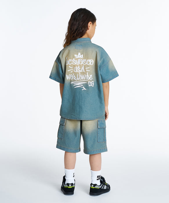 DC Shoes キッズ 26 KD WORKERS SS SHIRT 半袖シャツ 【2026年夏モデル】 LBB / 160