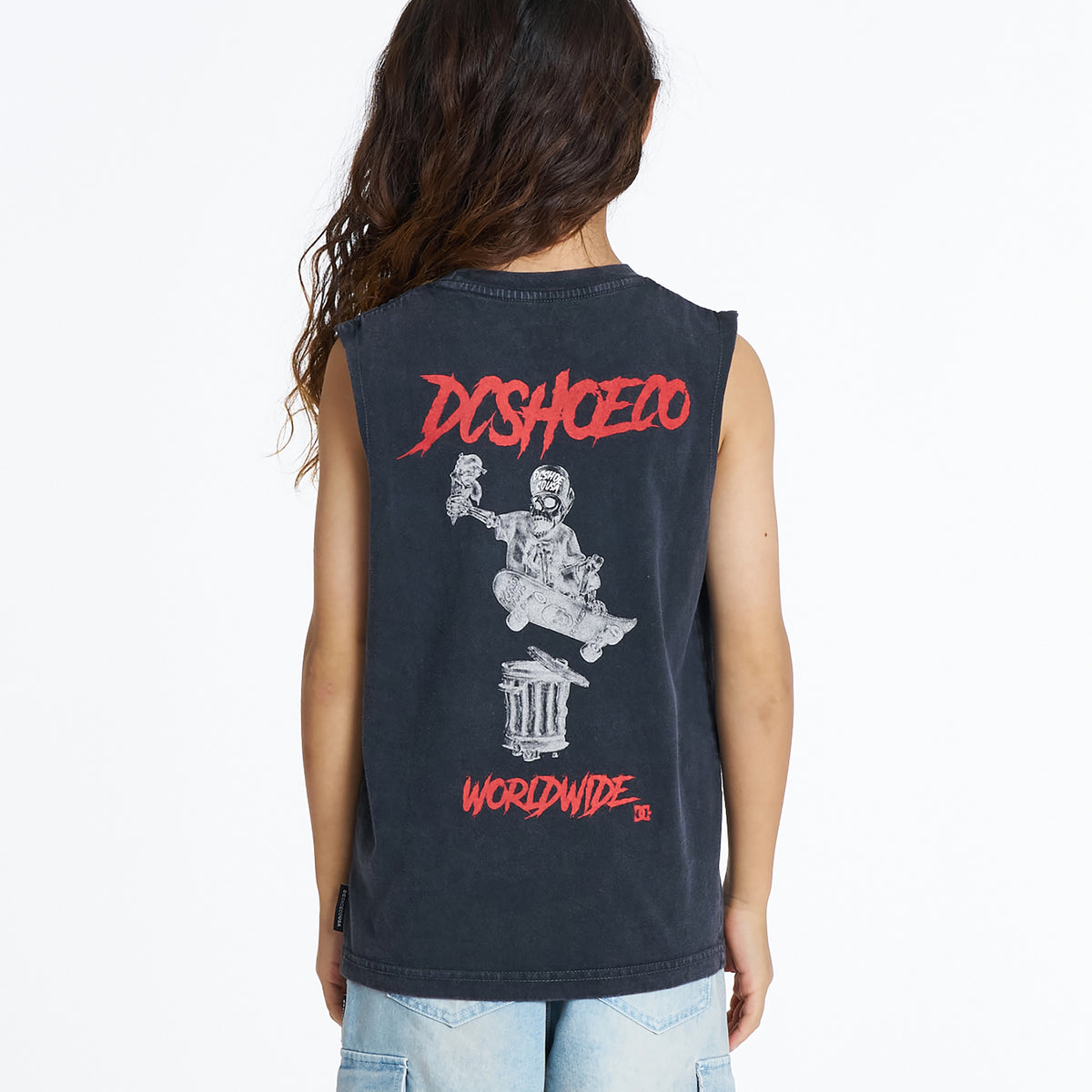 DC Shoes キッズ 26 KD SKATE SKULL SL タンクトップ 【2026年夏モデル】