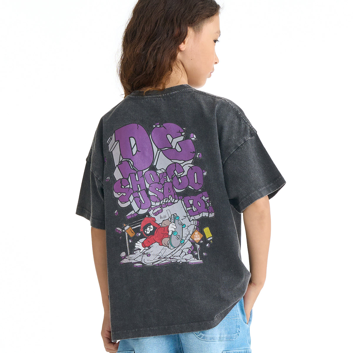 DC SHOES キッズ 26 KD WALL SCRAPE SS Tシャツ 【2026年春夏モデル】