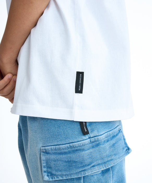 DC SHOES キッズ 26 KD WALL SCRAPE SS Tシャツ 【2026年春夏モデル】 WHT / 160